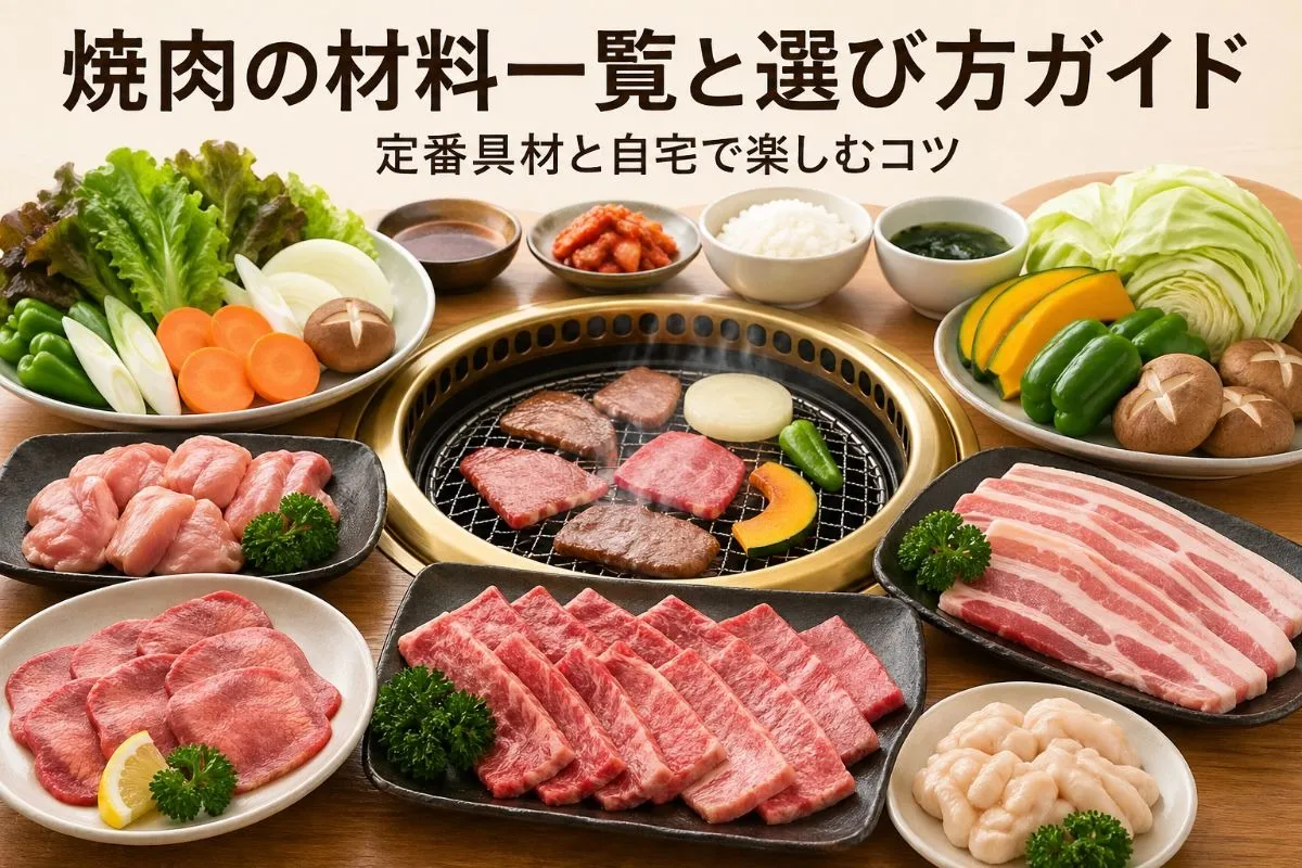 焼肉の材料一覧と選び方ガイド|定番具材と自宅で楽しむコツ