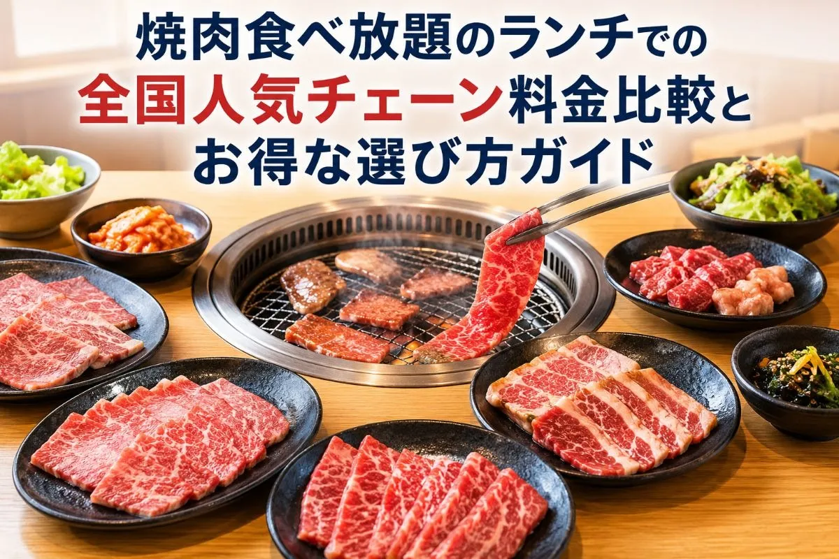 焼肉食べ放題のランチでの全国人気チェーン料金比較とお得な選び方ガイド